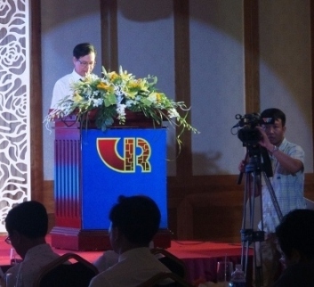 Chủ tịch VARs Nguyễn Mạnh Hà phát biểu tại buổi lễ