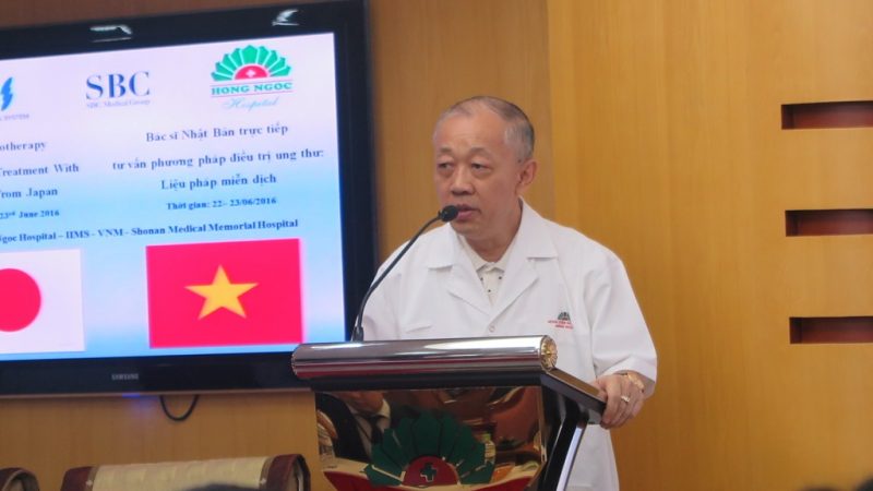 Ông Nguyễn Ngọc Vinh - Chủ tịch HĐQT, Tổng Giám đốc bệnh viện đa khoa Hồng Ngọc phát biểu.